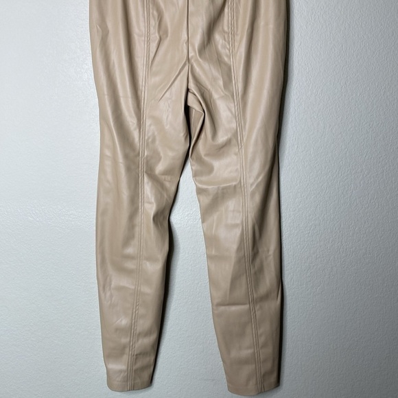 Jason Wu pants tan pleather zip up women’s XL extra large NWT - Picture 6 of 9